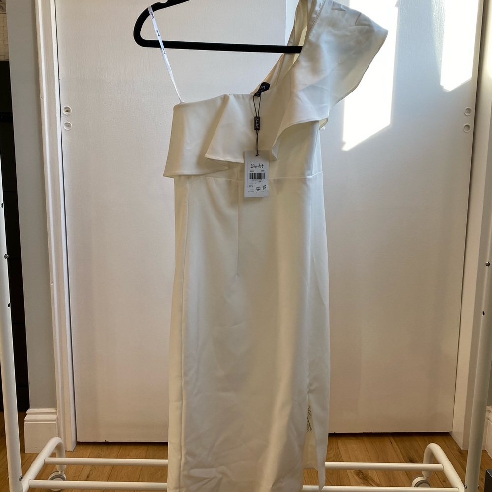 White one shoulder dress